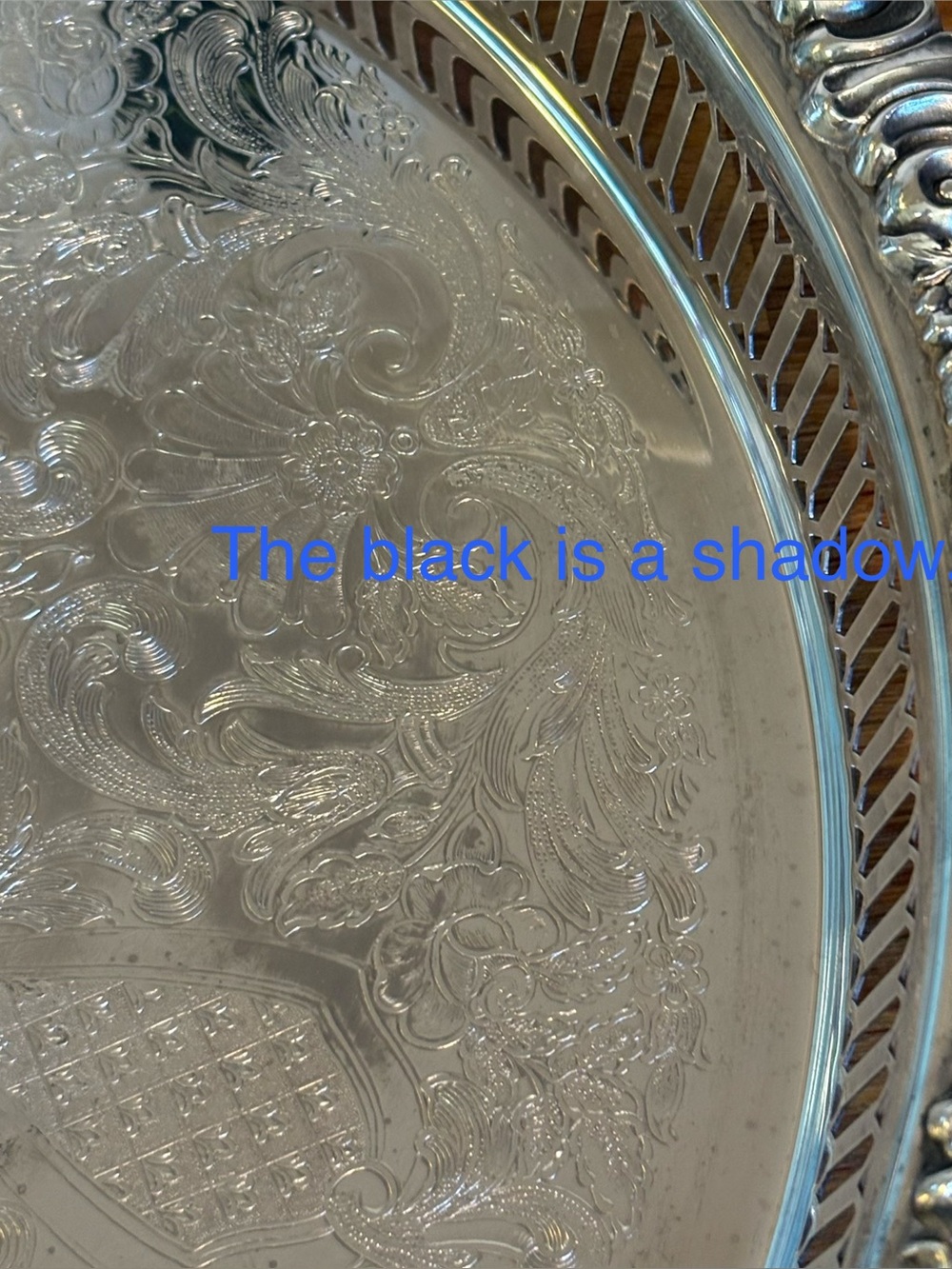 Vintage Wallace Baroque Silverplate Tray 13.25” - Picture 12 of 15